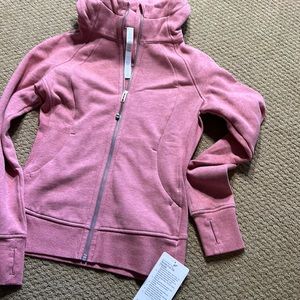 Lululemon heathered red scuba hoodie